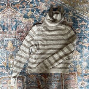 Madewell Gray Turtleneck Sweater with Cowl Neck